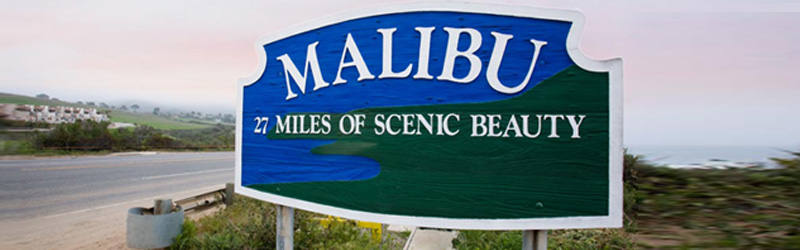 photo of malibu welcome sign