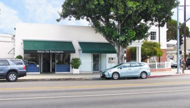 Exterior Street Corner and Building Facade View of Office Space for Sublease - Par Commercial Brokerage - 2852 Barrington Avenue, Los Angeles, CA 90064