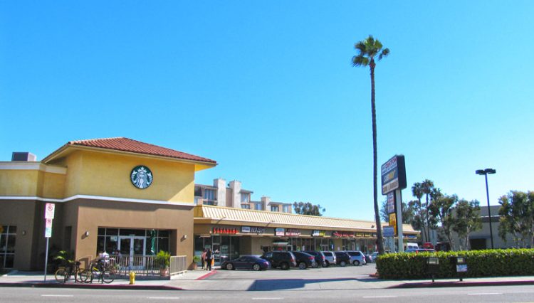 whole shopping center at 9836 National Boulevard, West Los Angeles, CA 90034