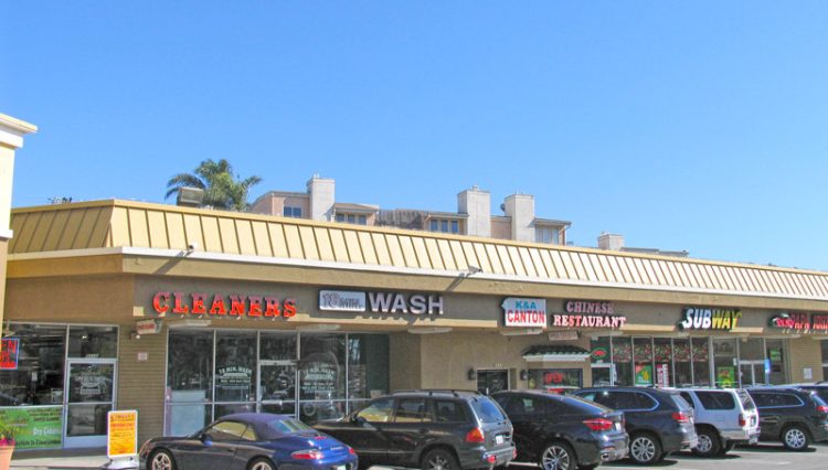 front of cleaners at Par Commercial Brokerage - 9836 National Boulevard, West Los Angeles, CA 90034